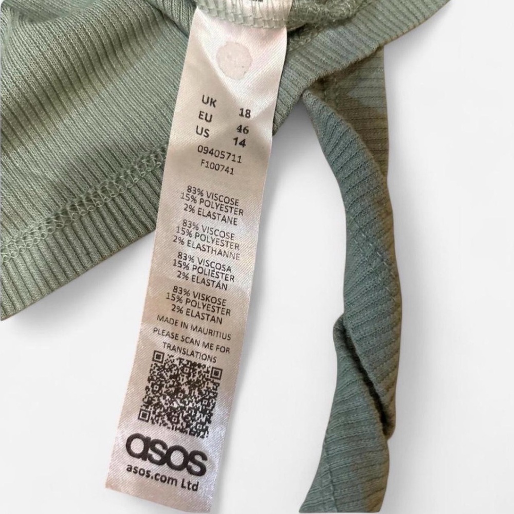 ASOS Sage Ribbed Top - Picture 5 of 5